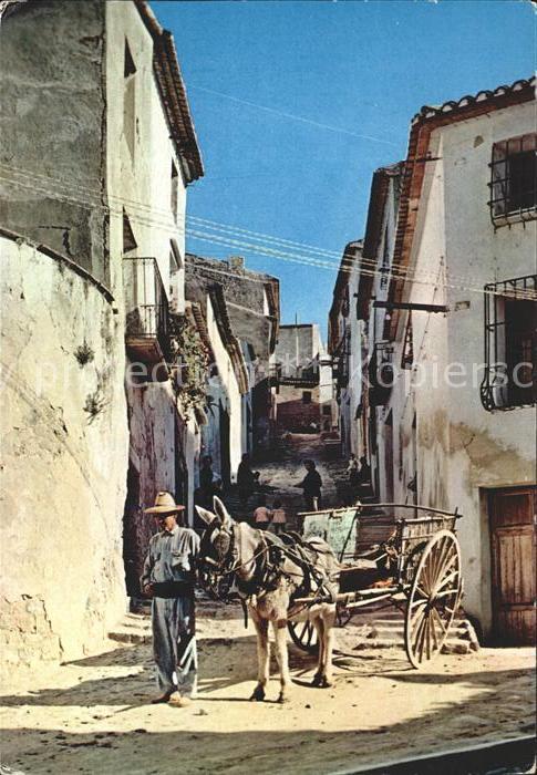 Altea Calle Tipica Typische Gasse Esel