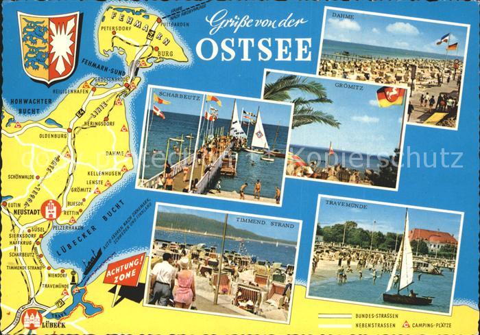 Scharbeutz Ostseebad Groemitz Dahme Travemuende Landkarte