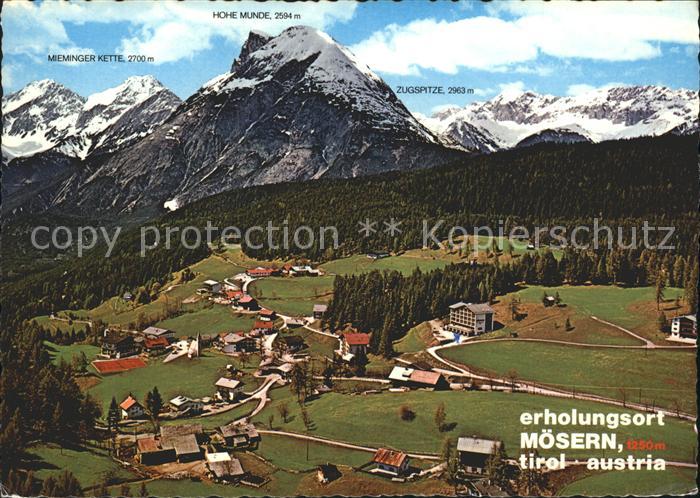 Moesern Hohe Munde Zugspitze Mieminger Kette