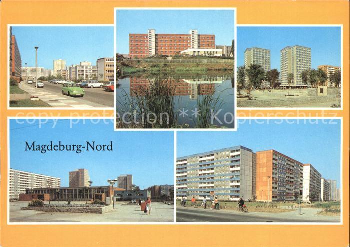 MAGDEBURG  CITY Feierabendheim Paul Markowski Platz Teilansicht