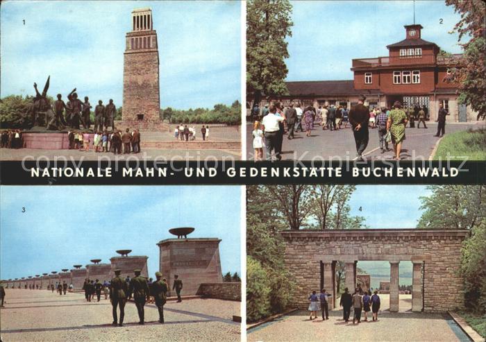 Buchenwald Weimar Nationale Mahn Gedenkstaette Turm Gruppenplastik Eigang ehemal