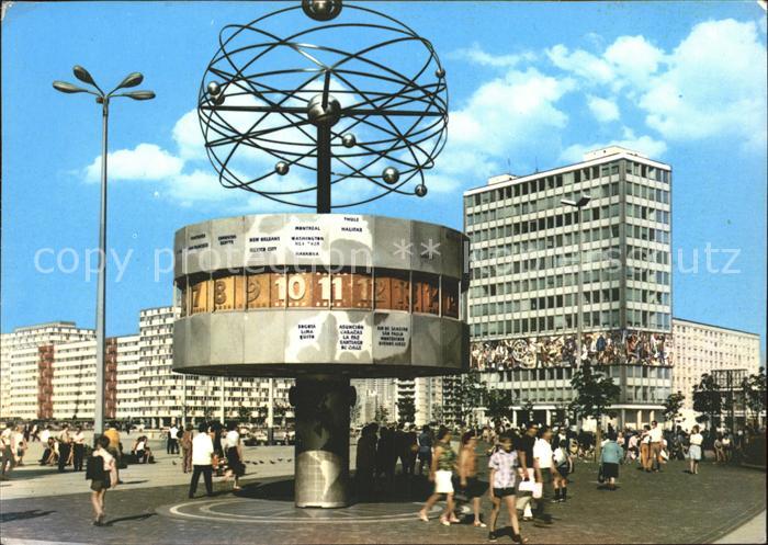 BERLIN  CITY Uraniasaeule Weltzeituhr