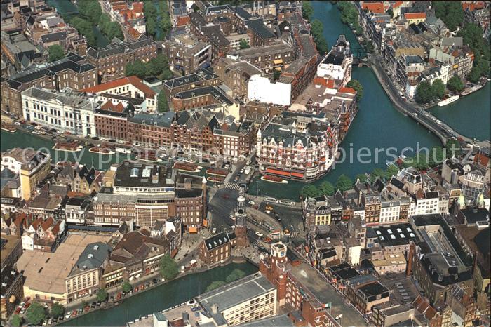 Amsterdam Niederlande Fliegeraufnahme Munttoren Muntplein
