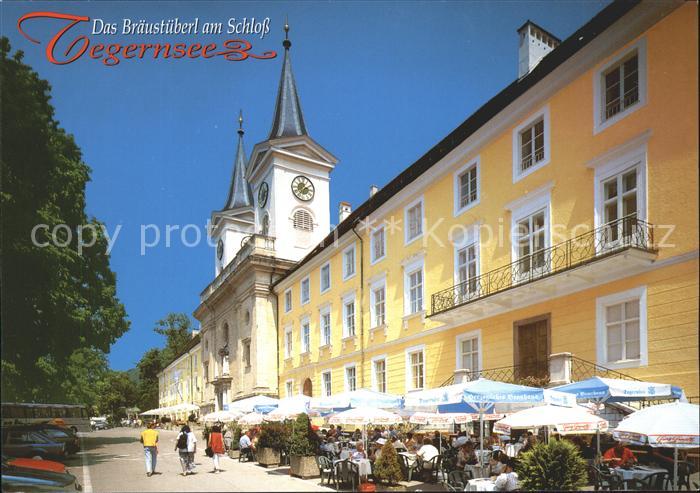 Tegernsee Bayern Braeustueberl am Schloss Schlosskirch