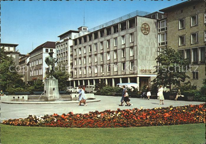 BIELEFELD CITY Altstadt Kirchplatz Leineweber Denkmal