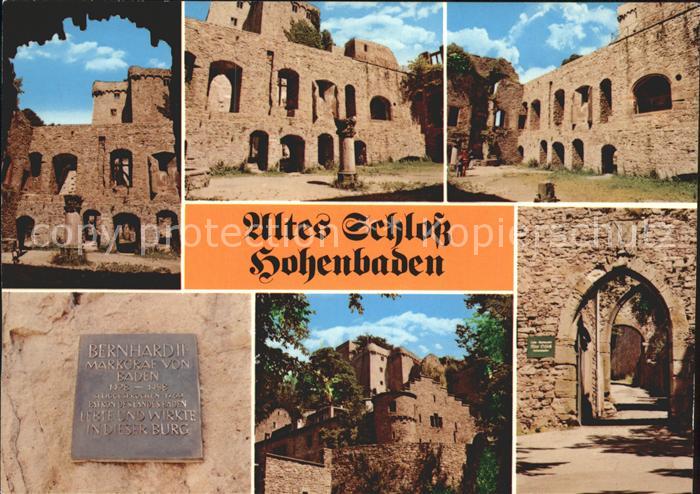 BADEN-BADEN BW Schloss Altes Hohenbaden