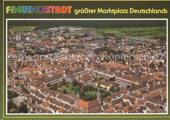 FREUDENSTADT BW Fliegeraufnahme Marktplatz