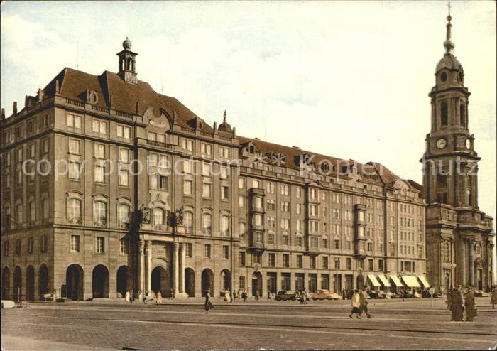 DRESDEN Elbe Haus Altmarkt Kreuzkirche