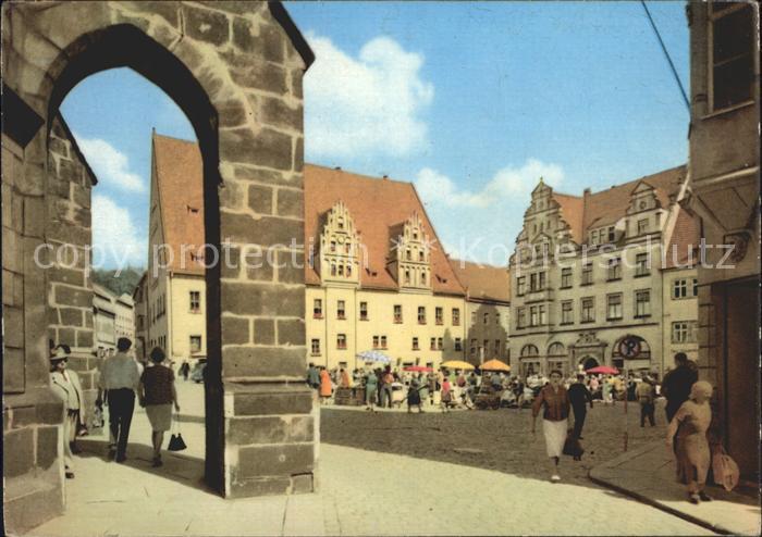 Meissen Elbe Sachsen Marktplatz Rathaus