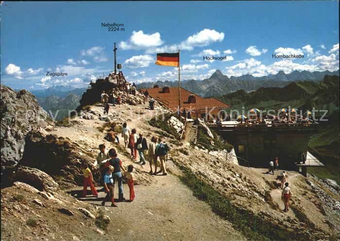 Oberstdorf Nebelhorngipfel Zugspitze Hochvogel Hornbachkette