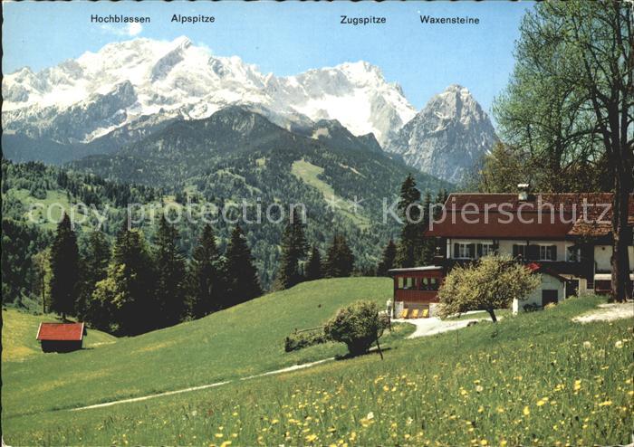 GARMISCH-PARTENKIRCHEN Bayern Berggasthof Gschwandtnerbauer Zugspitze Waxenstein