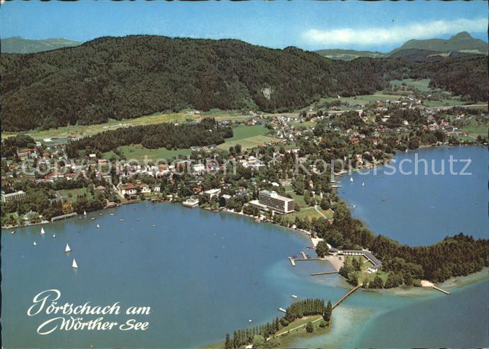 Poertschach Woerthersee Fliegeraufnahme