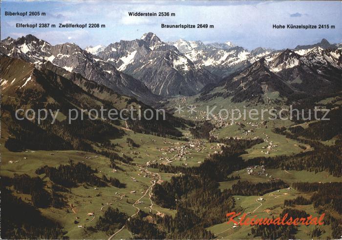 Riezlern Kleinwalsertal Vorarlberg Widderstein Braunarlspitze Hohe Kuenzelspitze