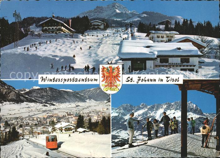 St Johann Tirol Wintersportzentrum Bergbahn Ski