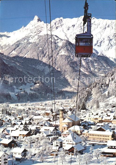 Schruns Vorarlberg mit Hochjochbahn Zimba und Vandanser St