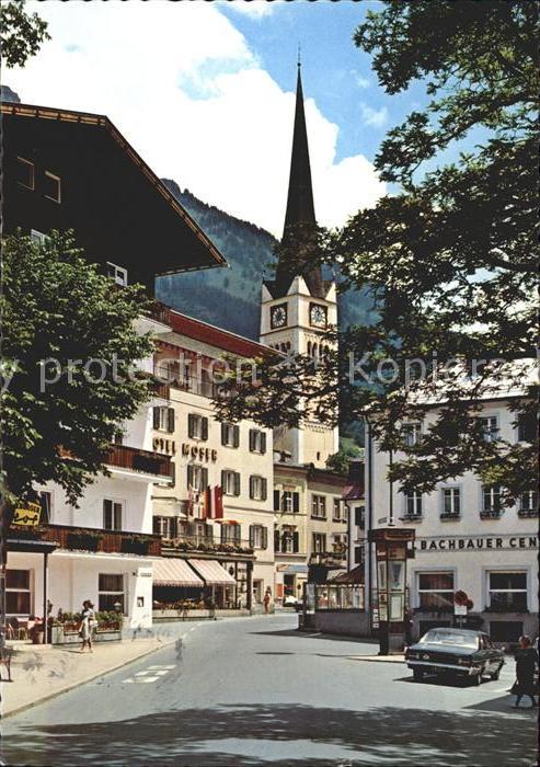 Bad Hofgastein Strassenpartie mit Kirche