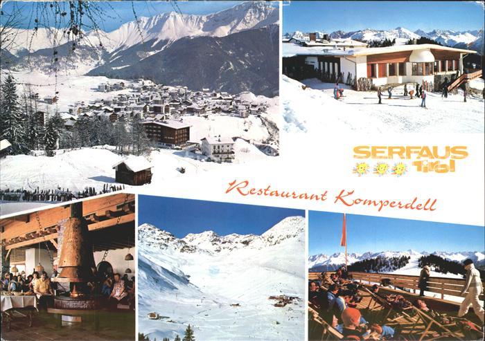 Serfaus Tirol Ortsblick Restaurant Komperdell Terrasse