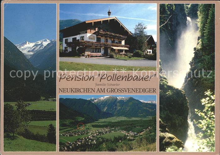 Neukirchen Grossvenediger Pension Pollenbauer Gesamtansicht Wasserfall