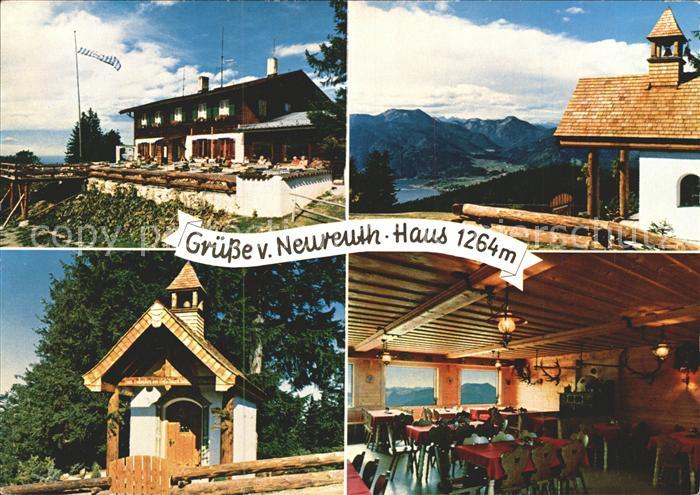 Neureuth Tegernsee Berggasthaus Neureuth Gastraum Kapellchen
