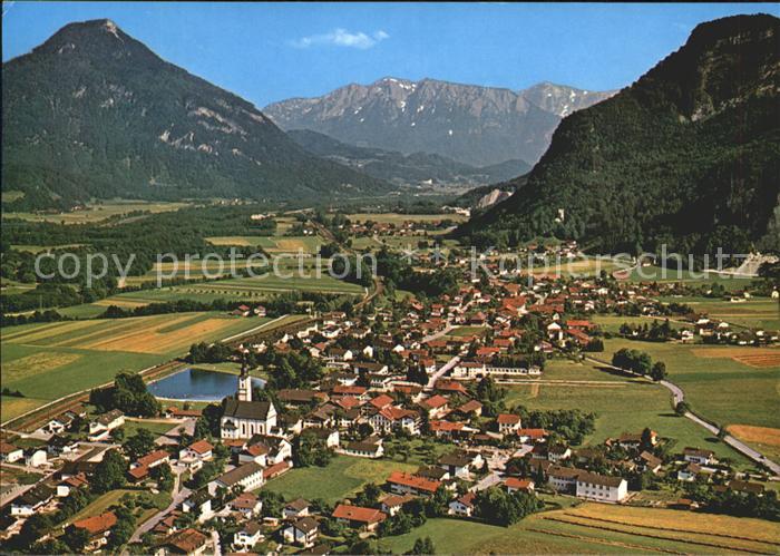 Flintsbach Inn Panorama mit Kaisergebirge