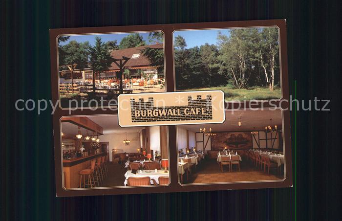 Altencelle-Burg Burgwall Cafe Gastraum Theke Gartenterrasse