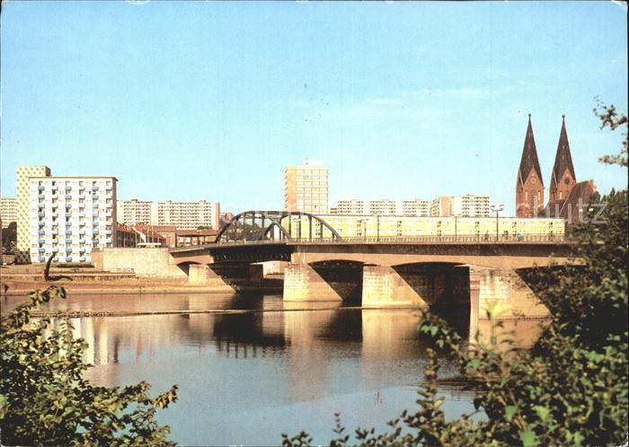 Frankfurt Oder Bruecke der Freundschaft Kirche