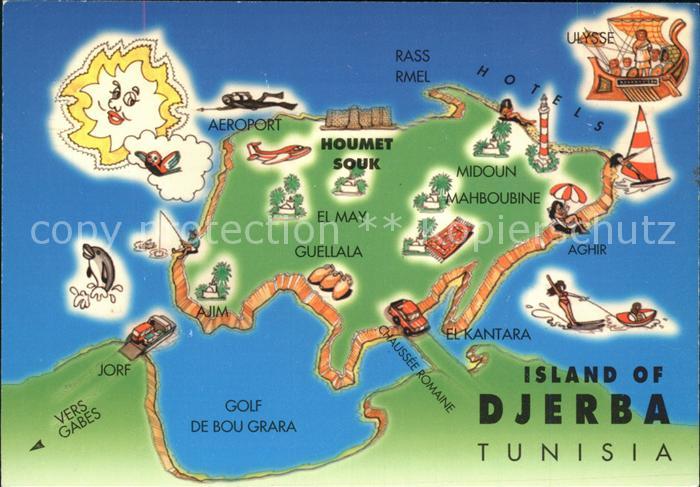 Djerba Gebietskarte