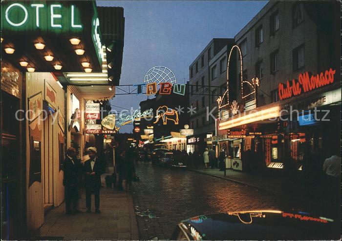 HAMBURG  CITY St Pauli Grosse Freiheit bei Nacht