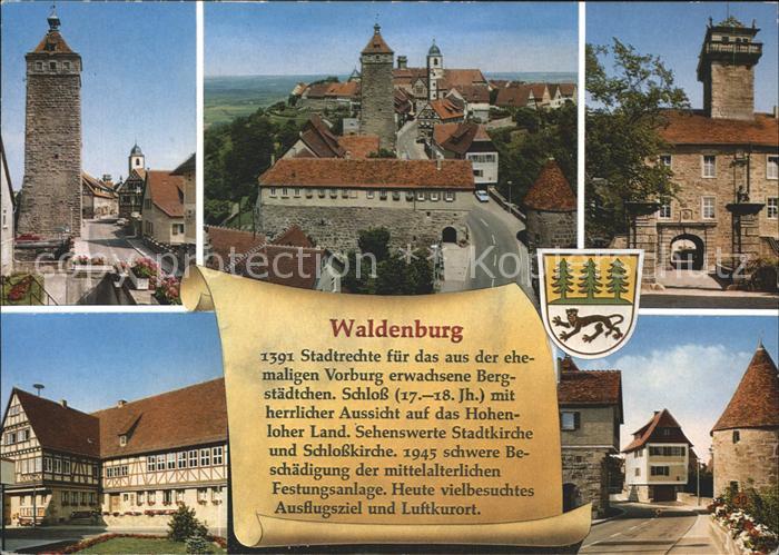 Waldenburg Wuerttemberg Schloss Stadtkirche Details