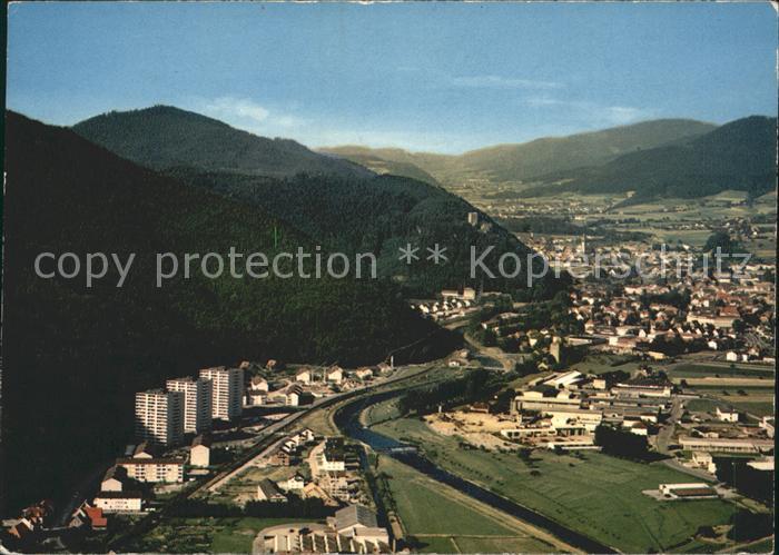 Waldkirch Breisgau Fliegeraufnahme Elztal