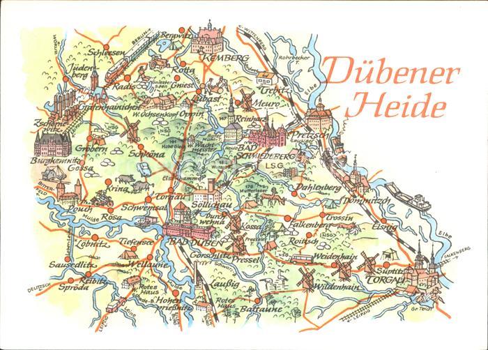 Duebener Heide uebersichtskarte