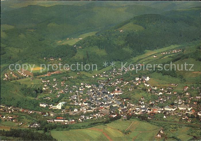 Laasphe BAD LAASPHE NRW Waldstadt des Wittgensteiner Berglandes Fliegeraufnahme
