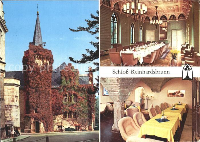 Reinhardsbrunn Reisebuero der DDR Schloss Reinhardsbrunn Speisesaal
