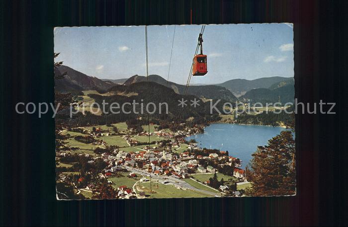 St Gilgen Salzkammergut mit Gondelbahn zum Zwoelferhorn Wolfgangsee