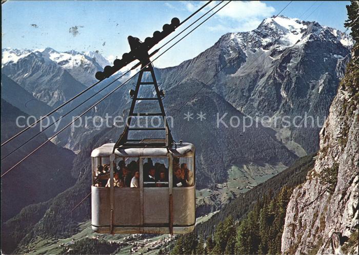 Mayrhofen Zillertal Penkenseilbahn mit Gruenberg