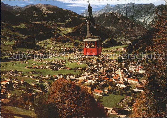 Schruns Vorarlberg mit Hochjochseilbahn Golm und Vandanser Steinwand