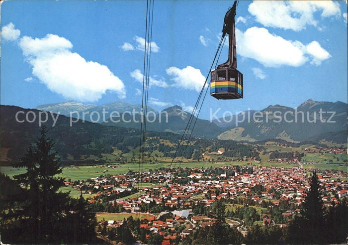 Oberstdorf Neue Nebelhorn Grosskabinen Seilbahn mit Hoher Ifen