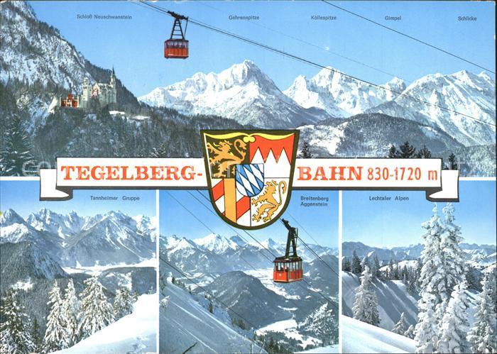 Tegelberg Tegelbergbahn Schloss Neuschwanstein Alpenpanorama