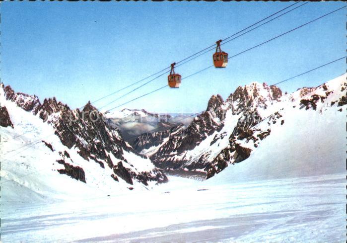 Mont-Blanc La funivia dei ghiacciai del Monte Bianco e la Mer de Glace