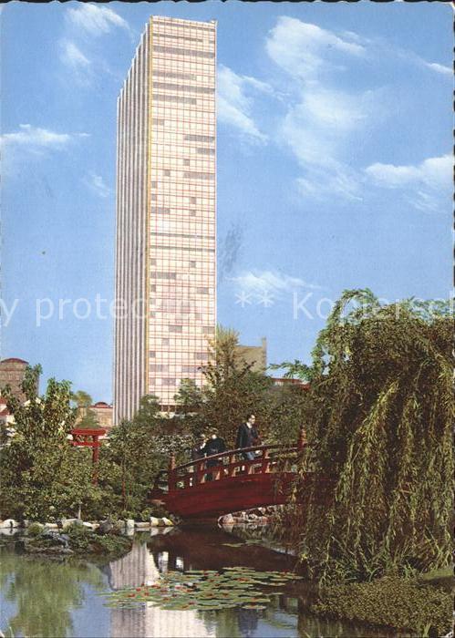 LEVERKUSEN  CITY Bayer-Hochhaus Japanischer Garten