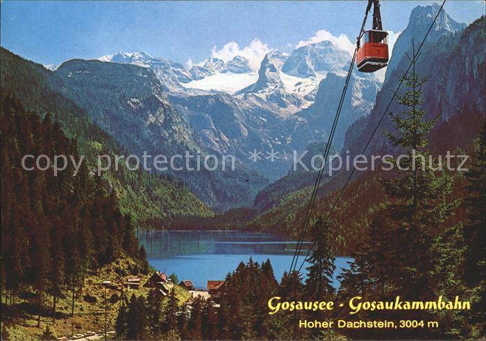 Gosau Oberoesterreich Gosausee Gosaukammbahn Hoher Dachstein