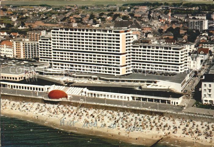 Westerland Sylt Fliegeraufnahme Kurzentrum Strand