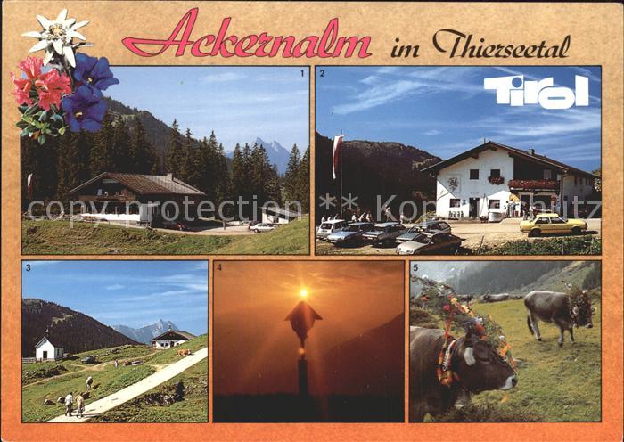 Thiersee Ackernalm im Thierseetal Gasthaus Guffertspitze
