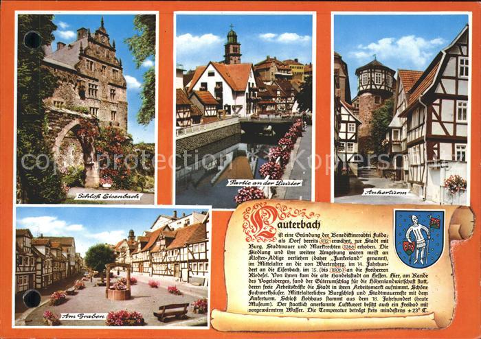 Lauterbach Hessen Schloss Ankerturm Lauterpartie