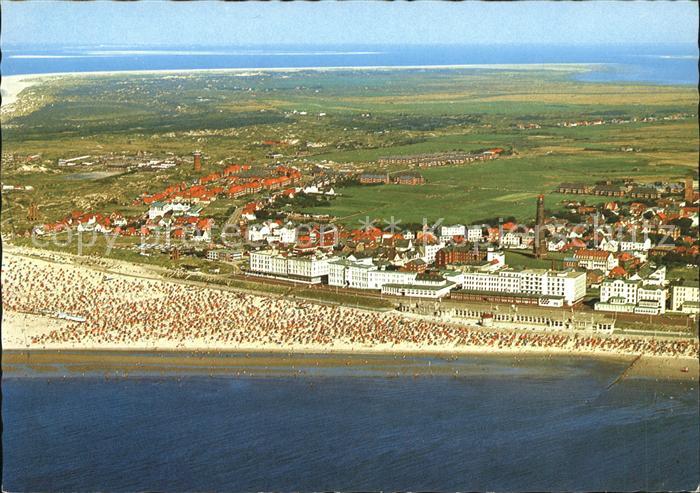 BORKUM Nordseebad Niedersachsen Fliegeraufnahme