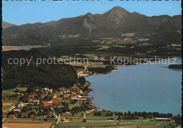 Egg Faakersee Fliegeraufnahme mit See