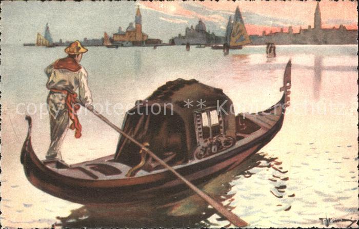 Venezia Venedig La Gondola