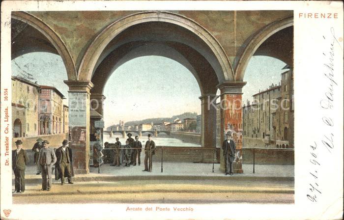 Firenze Florenz Arcate del Ponte Vecchio