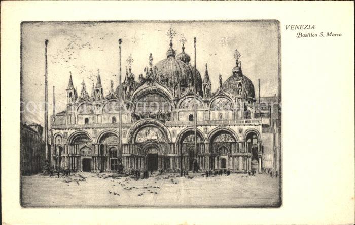 Venezia Venedig Basilien S Marco