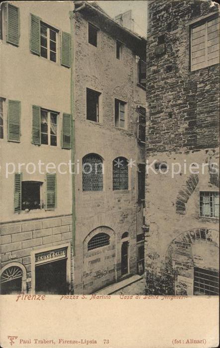 Firenze Florenz Piazza S Martino Casa di Dante Alighieri